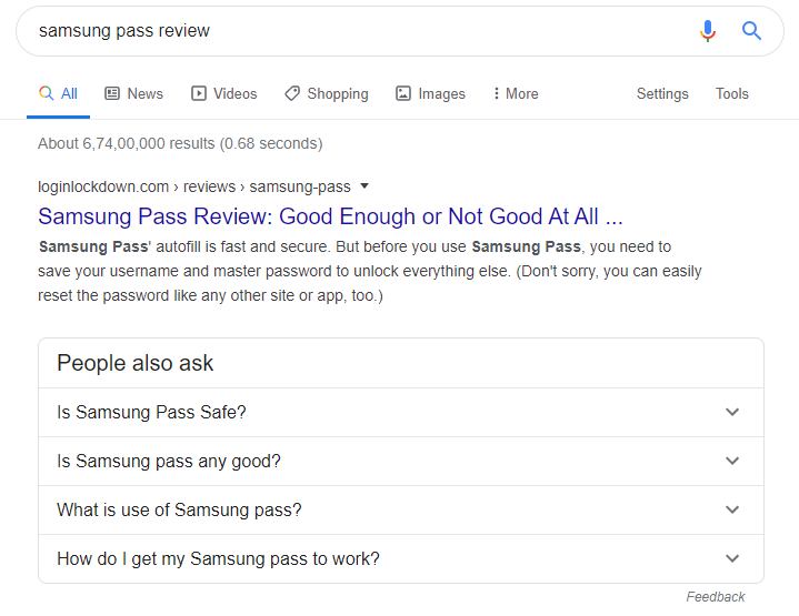 Samsung pass review