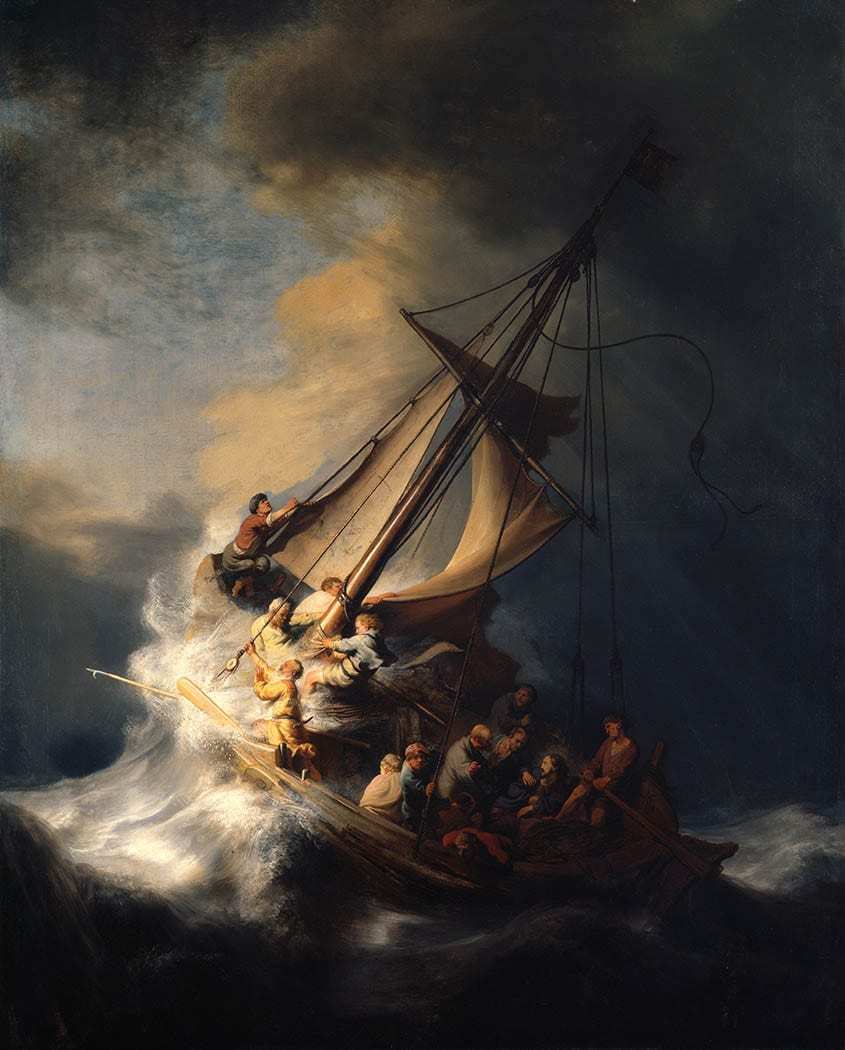 rembrandt storm sea galillee isabella stewart gardner