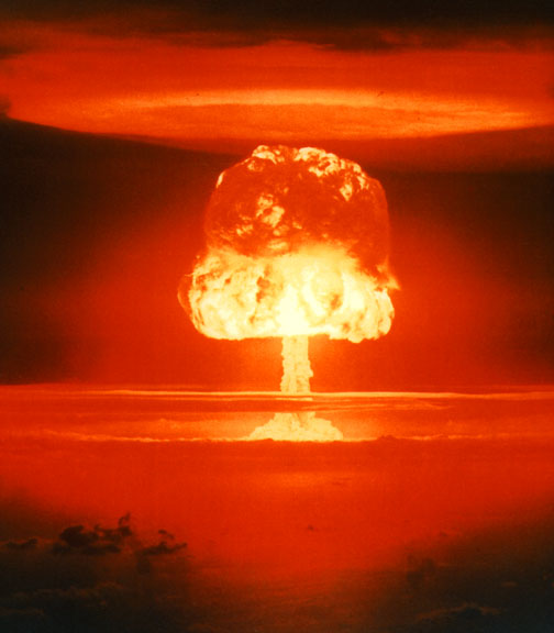 An image of one of the thermonuclear tests by the US in the Marshall Islands9