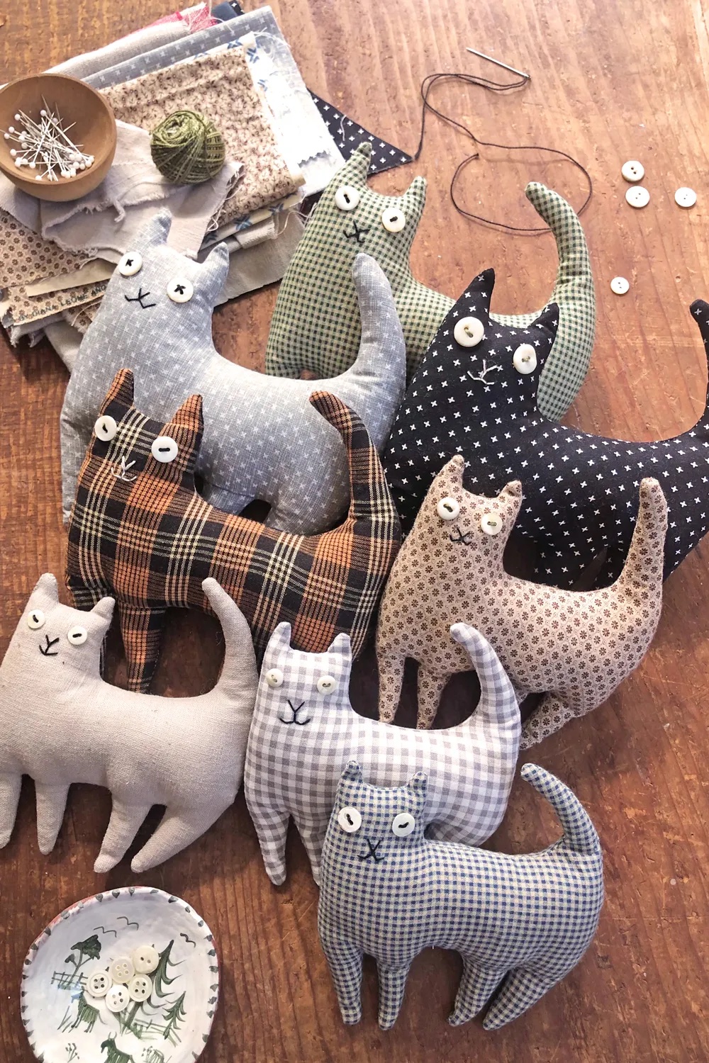 happy cats Easy sewing projects for gifts