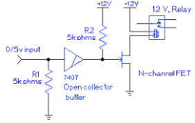 Example of a relay driver circuit 