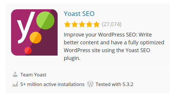 wordpress yoast seo plugin search result