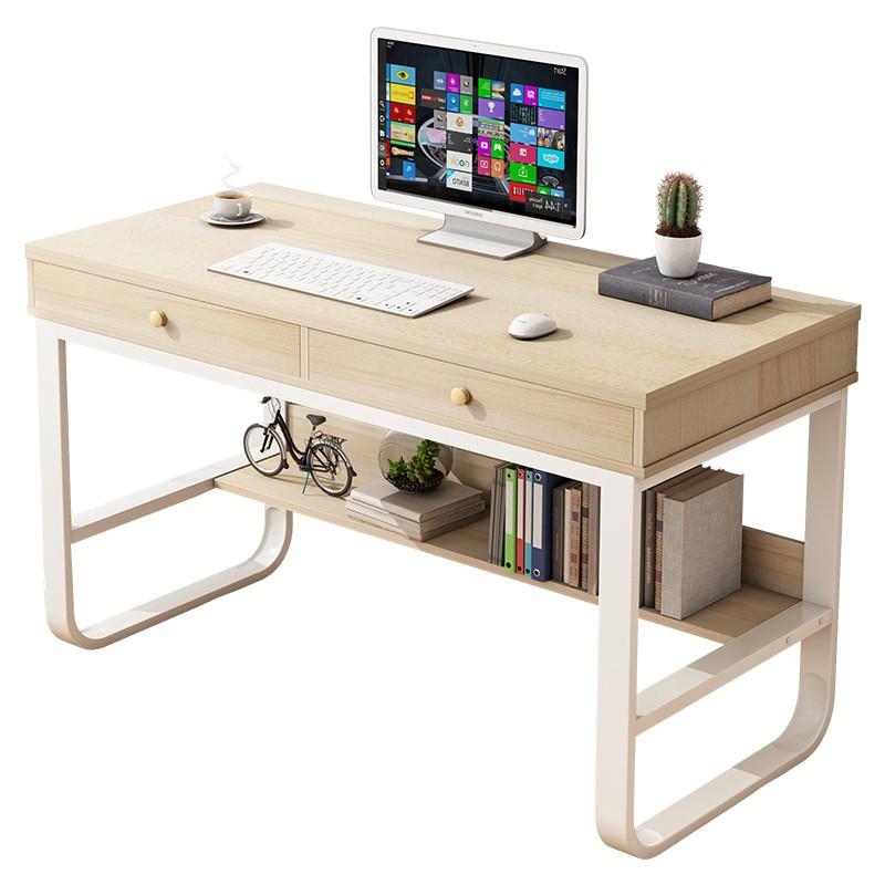 โต๊ะทำงาน โต๊ะทำงานมีลิ้นชัก▩☇โต๊ะคอมพิวเตอร์ลิ้นชักยาว80/100/120ซม.  โต๊ะทำงานกว้าง50ซม.โครงไม้เหล็ก โต๊ะประหยัดพื้นที | Shopee Thailand