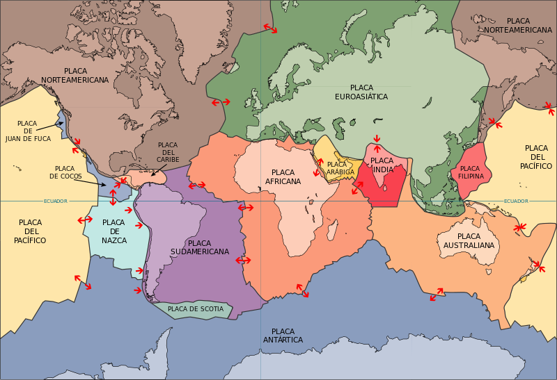 Archivo:Placas tectonicas mayores.svg