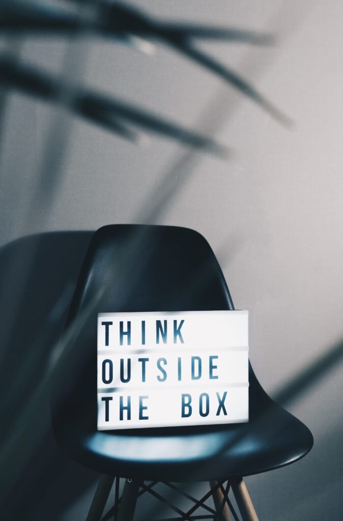 Think outside of the box sign