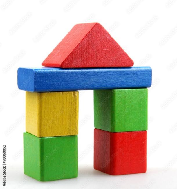 Wooden building blocks
