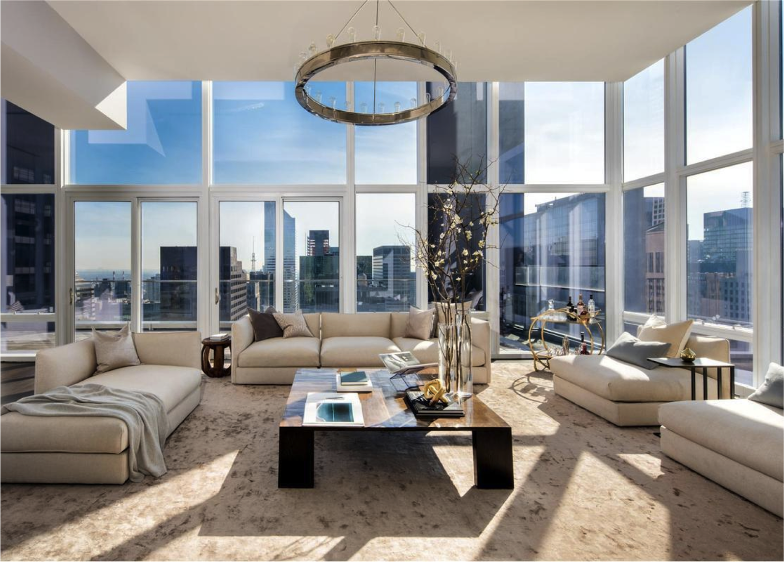 Kết quả hình ảnh cho penthouse livingroom