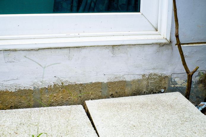 Slopping Floor Around a House