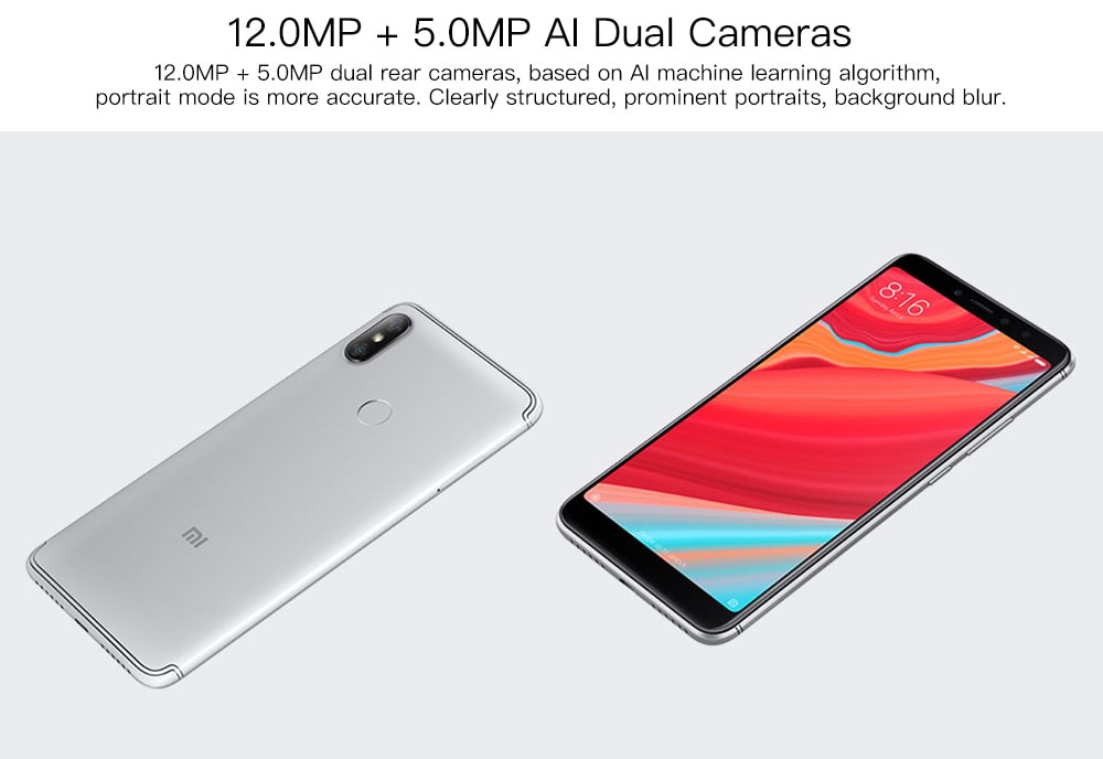 Xiaomi Redmi S2 4G Phablet 5.99 inch Android 8.0 Snapdragon 625 Octa Core 2.0GHz 3GB RAM 32GB ROM 12.0MP + 5.0MP Rear Camera 3030mAh Built-in Global Version- Gold