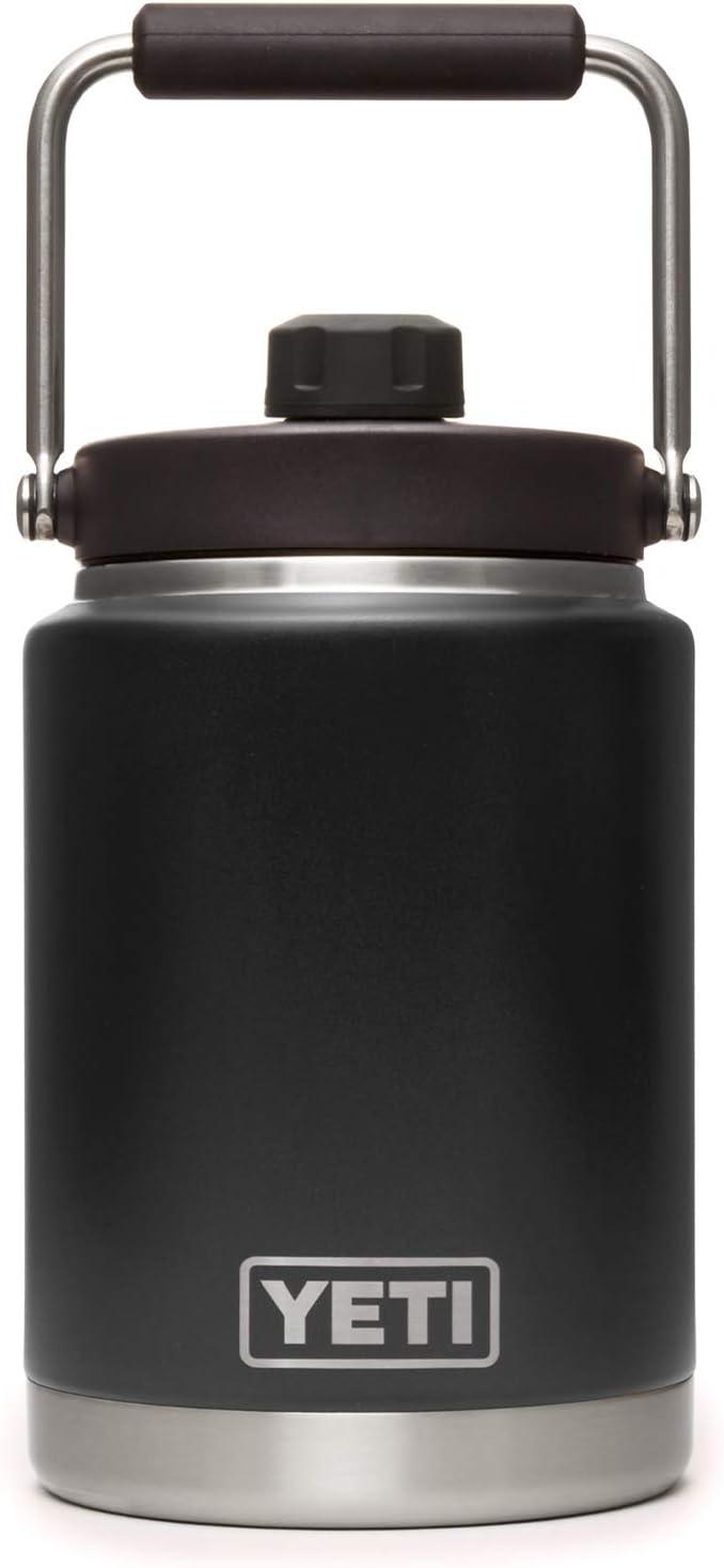 Best for Large Capacity: Yeti Rambler Half Gallon Jug, stainless steel water bottle