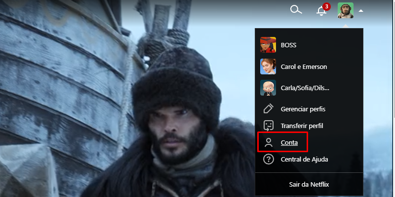 Como mudar a senha do Netflix