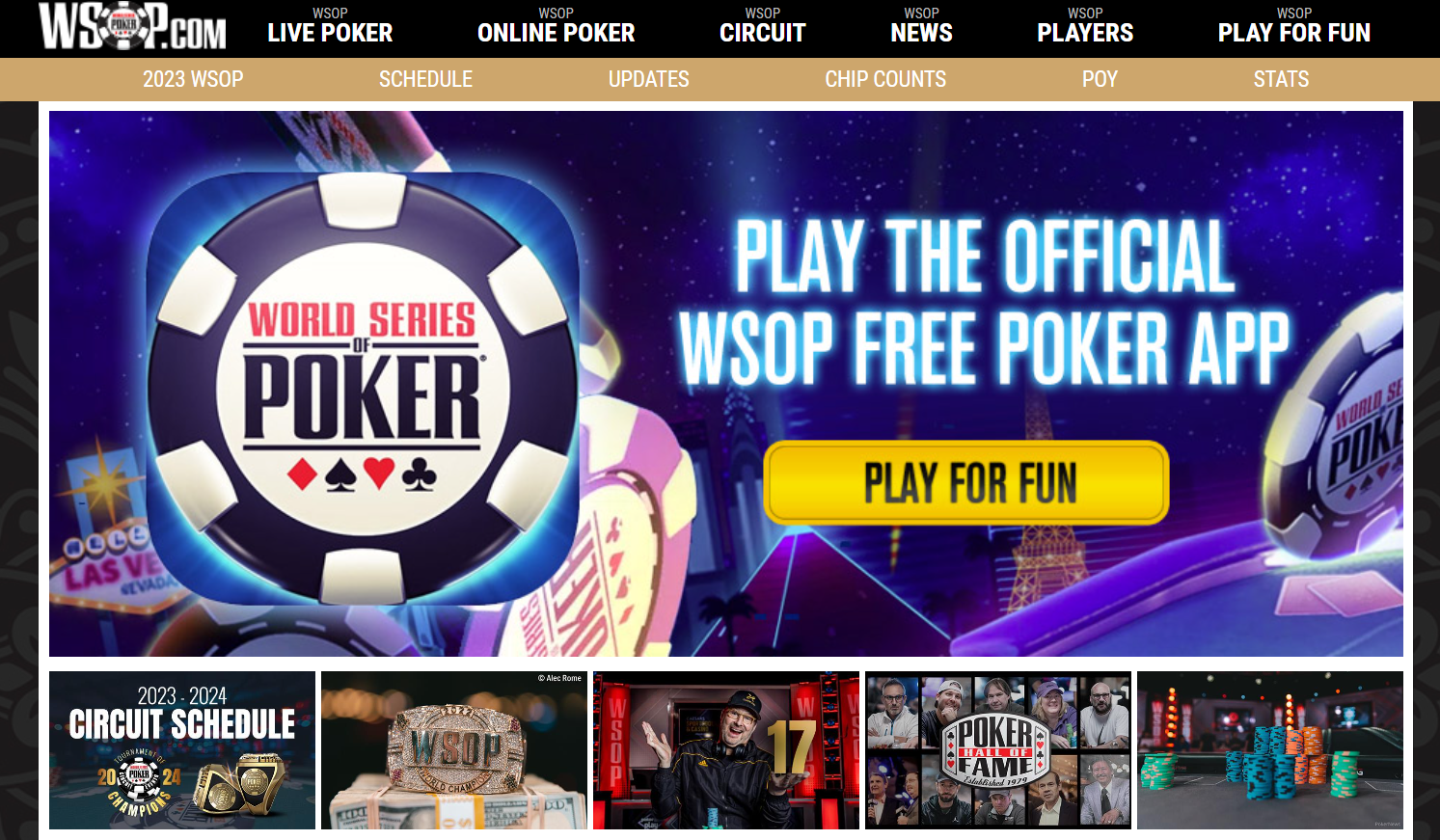 PLAY THE OFFICIAL WSOP FREE POKER APP