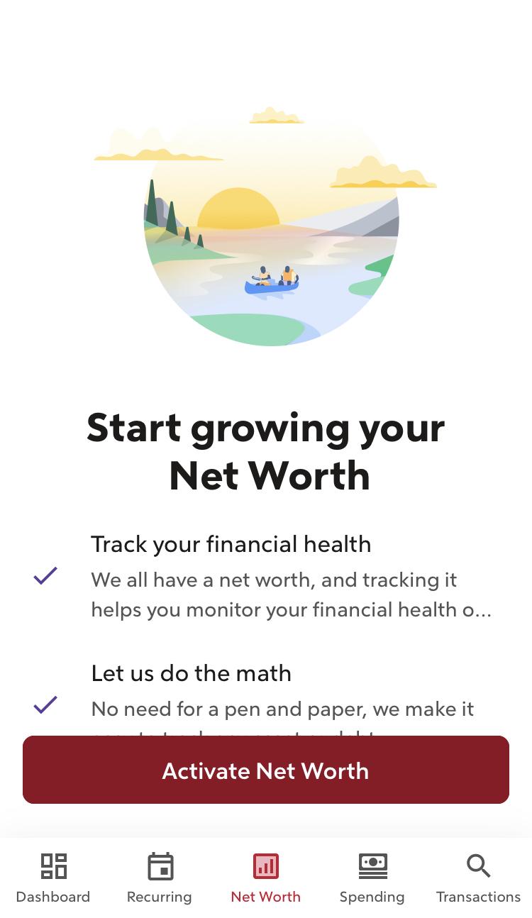 Rocket Money net worth tracker