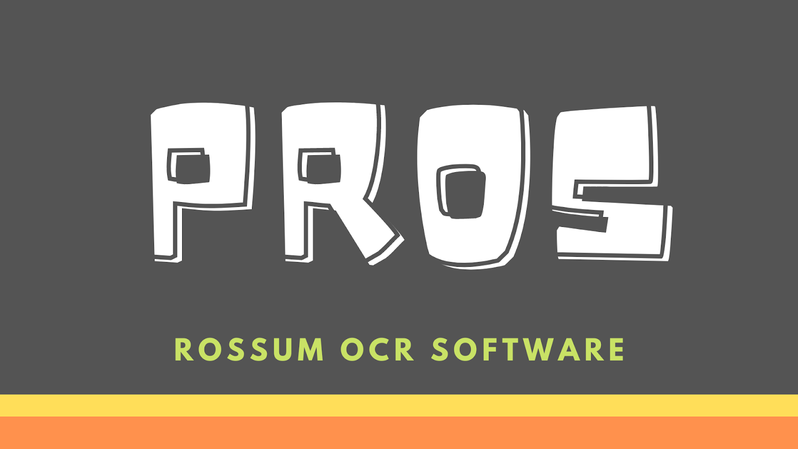 Rossum OCR Software Pros