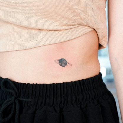 Saturn Tiny Tattoos 