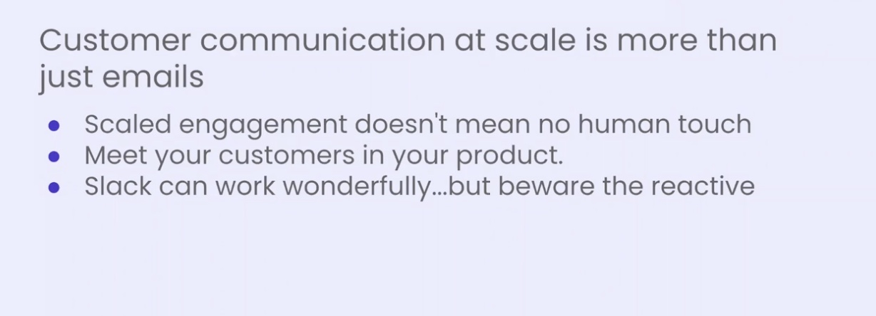 Customer communication at scale is more than just emails