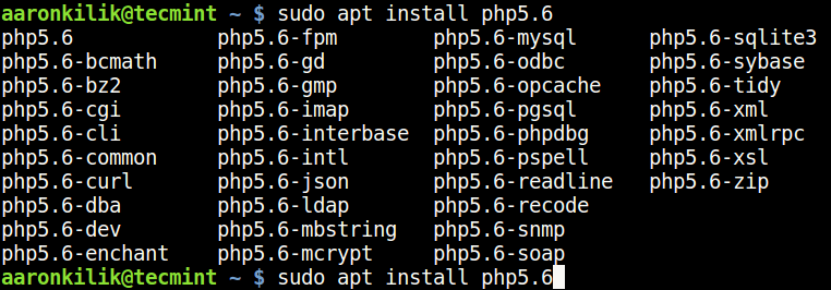 ค้นหาโมดูล PHP