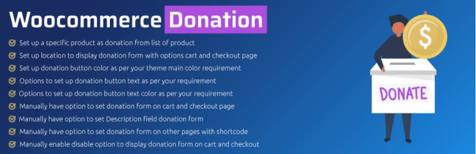 woocommerce donation