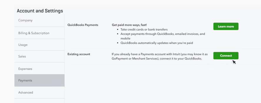 Accepting Payments Through QuickBooks 1