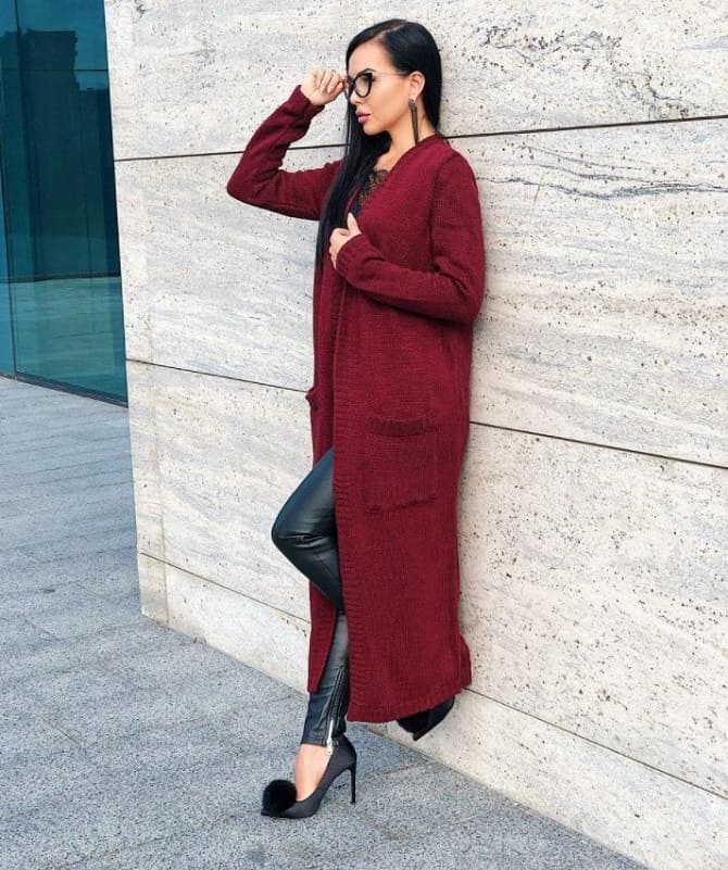 Marsala color: what to wear in 2022, a combination in clothes 22