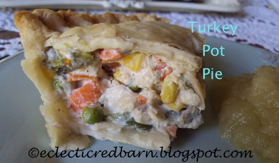 Eclectic Red Barn: Turkey pot pie slice