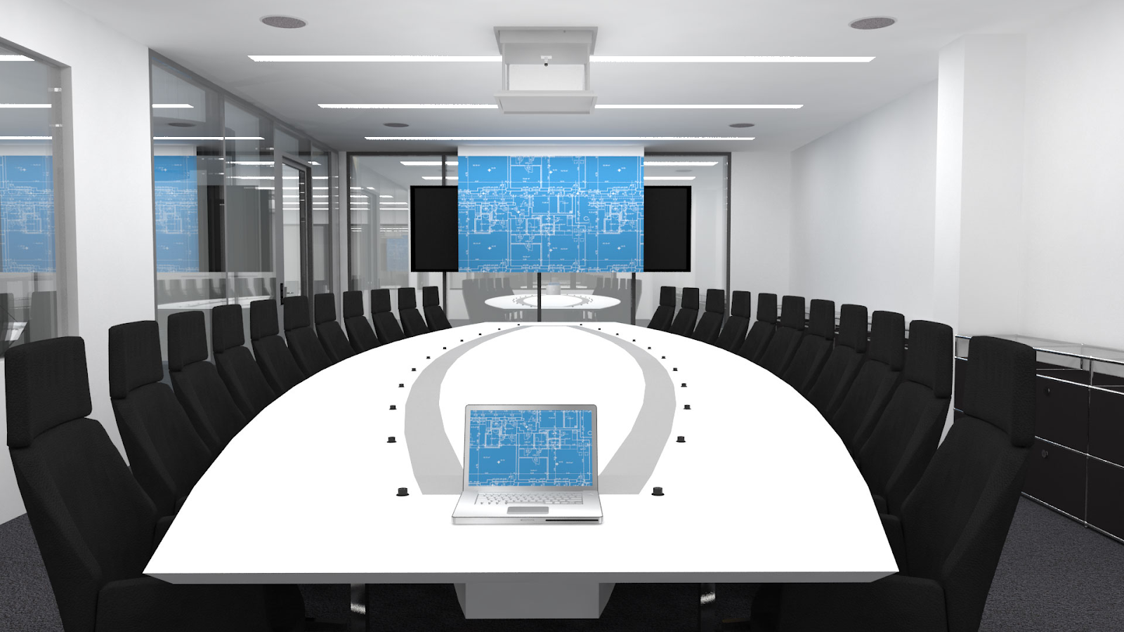Современные технологии совещаний. Система видеоотображения конференц-зала. Зал для конференций. Зал заседаний. Комната совещаний.