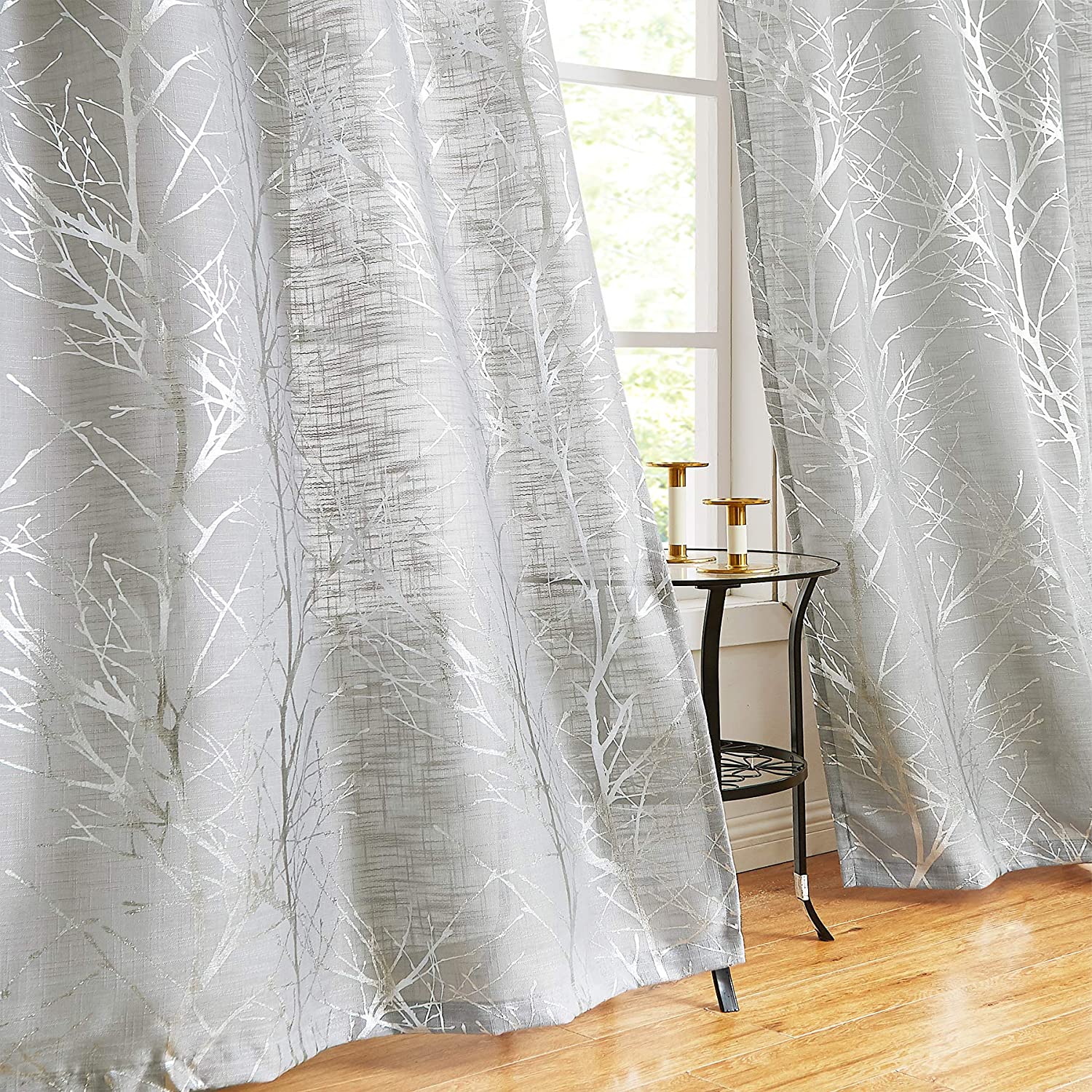 Silver curtains for your bedroom