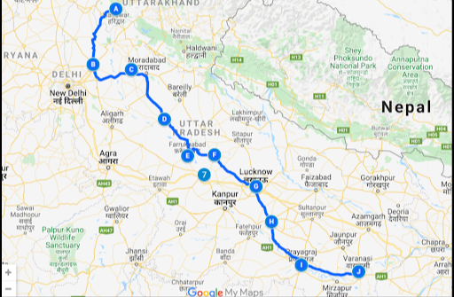 Ganga Expressway Map 