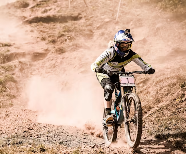 It is a good idea for beginners to make sure that they are fitted with proper protective wear before going out on a mountain biking trail.