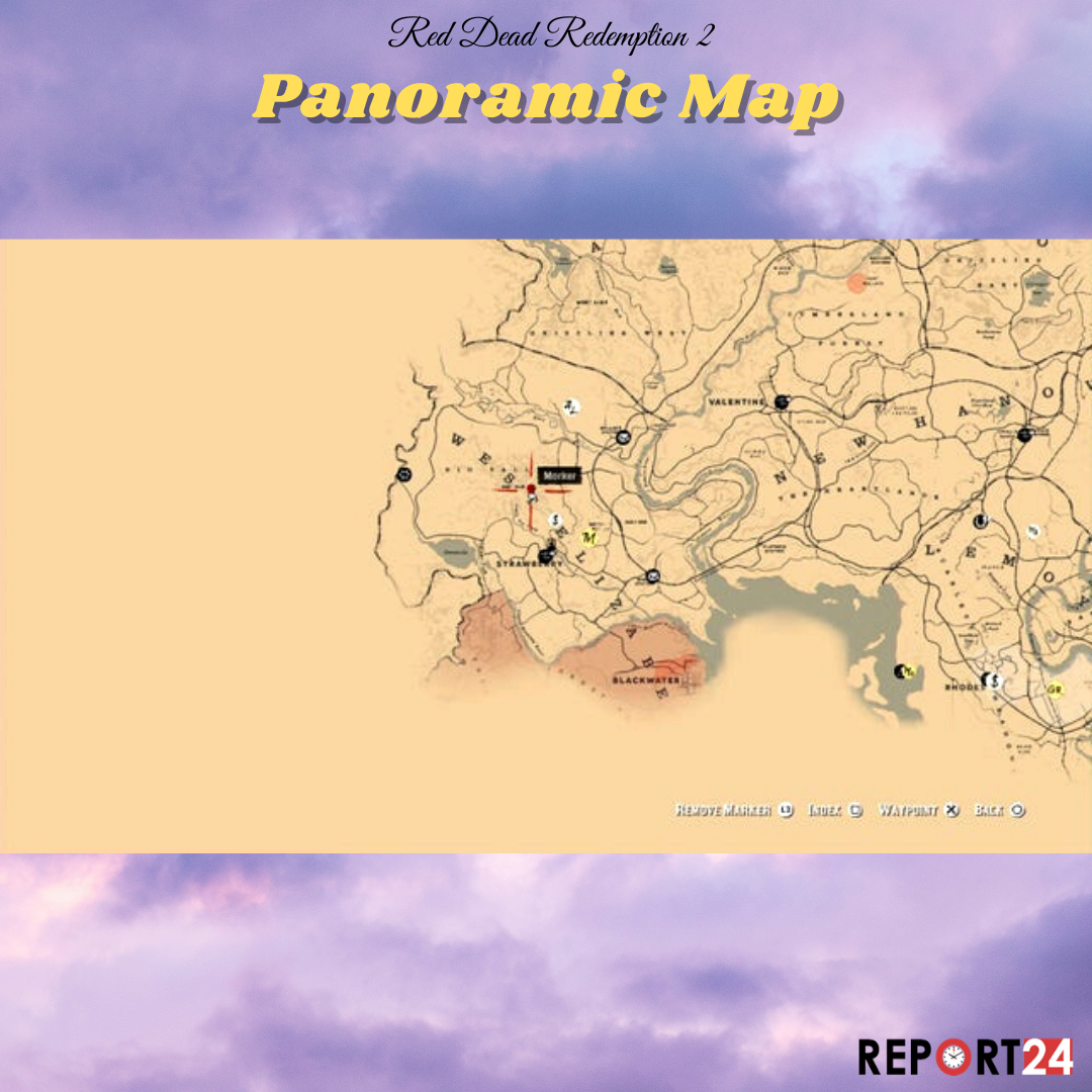 Panoramic Map on paper
