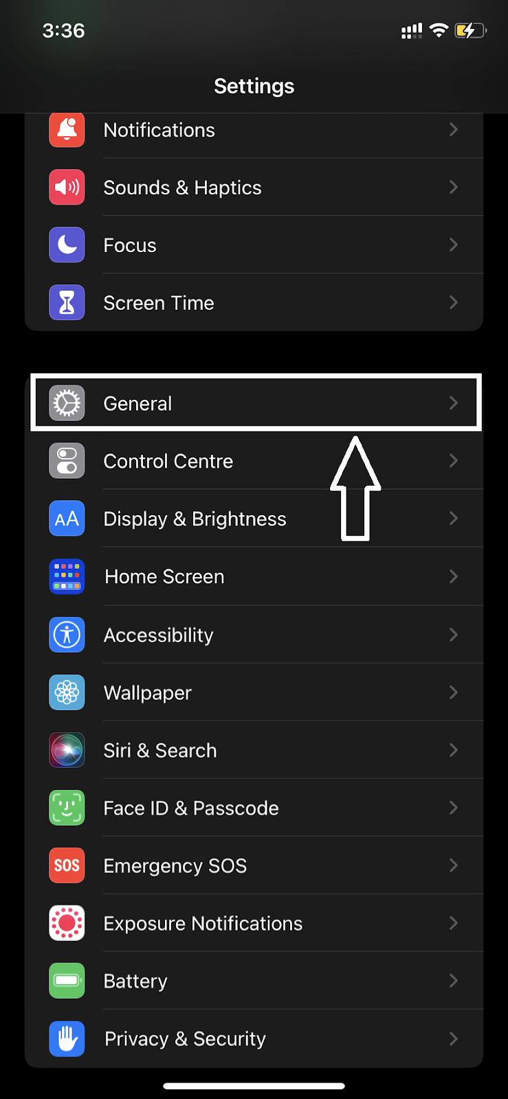كيفية تغيير اسم iPhone - خيار عام
