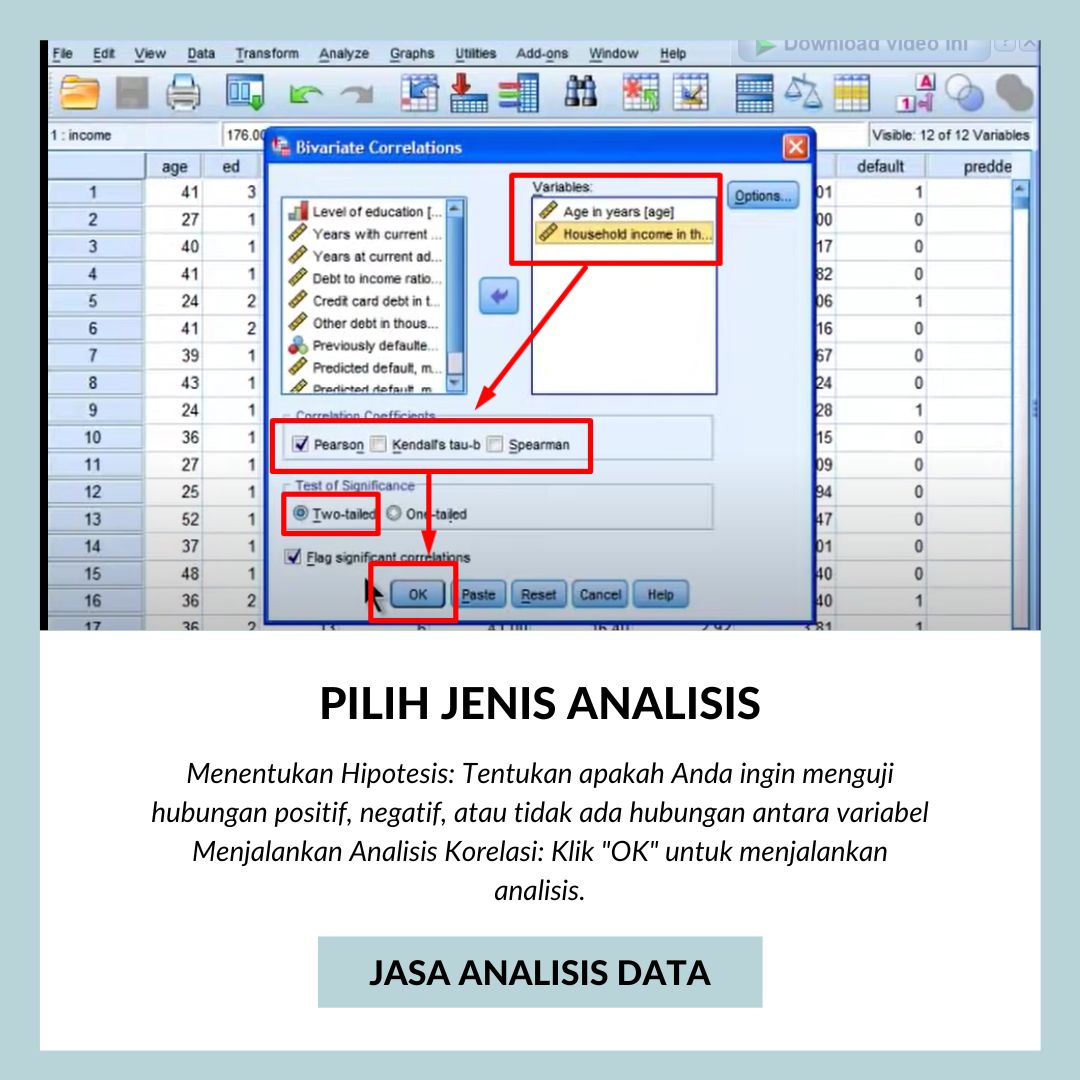 uji korelasi spss