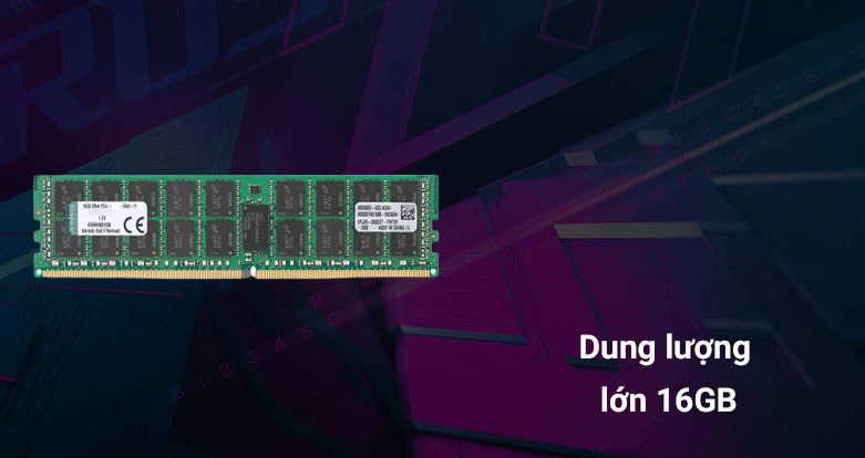 Bộ nhớ/ Ram Kingston 16G DDR4 2666 (KSM26ED8/16HD) | Dung lượng lớn 16 GB