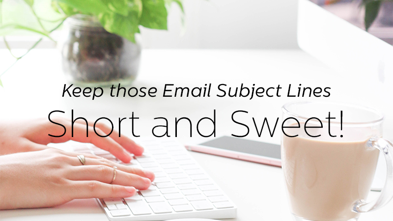 Make subject lines apt & such that lead to conversions 