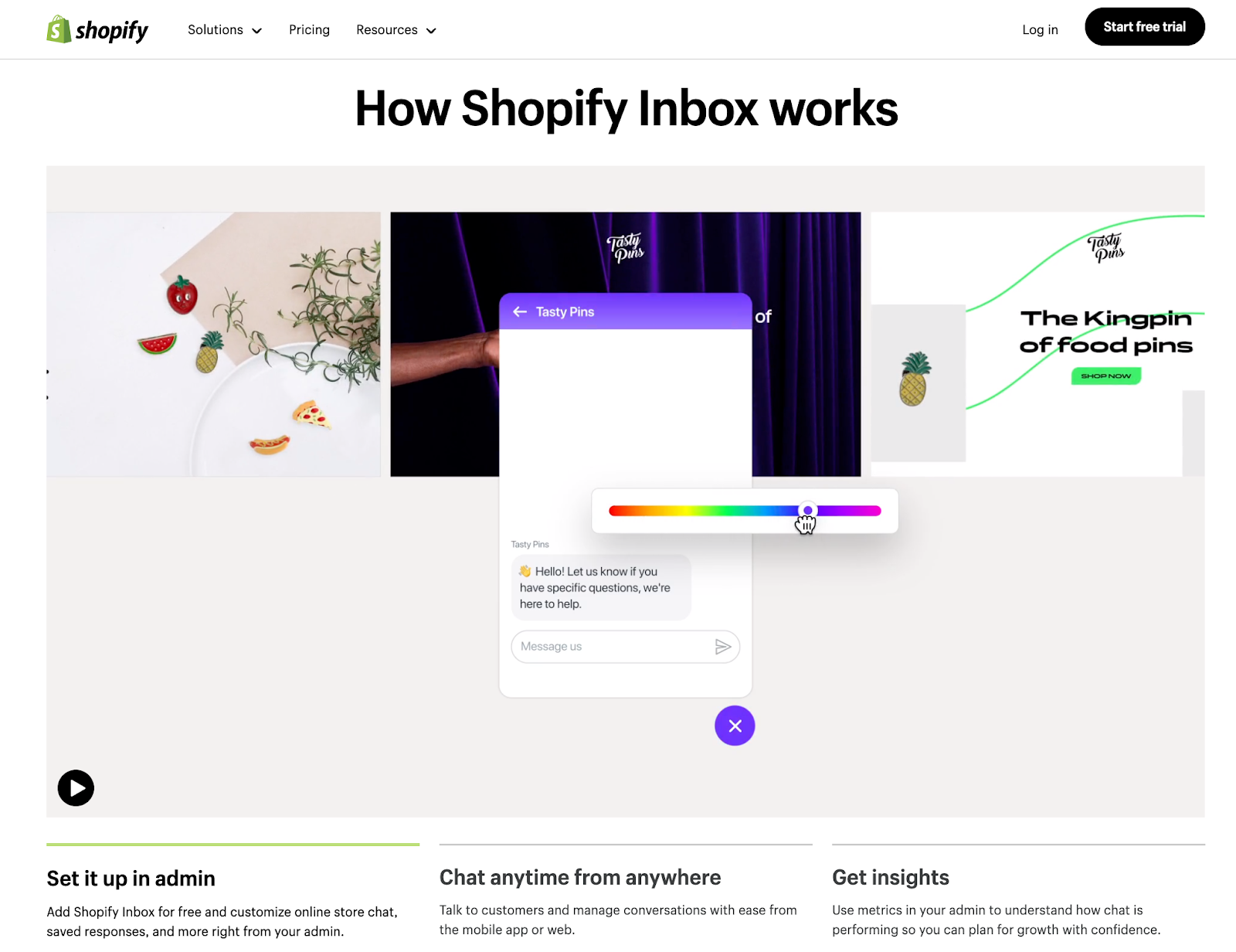 Shopify inbox