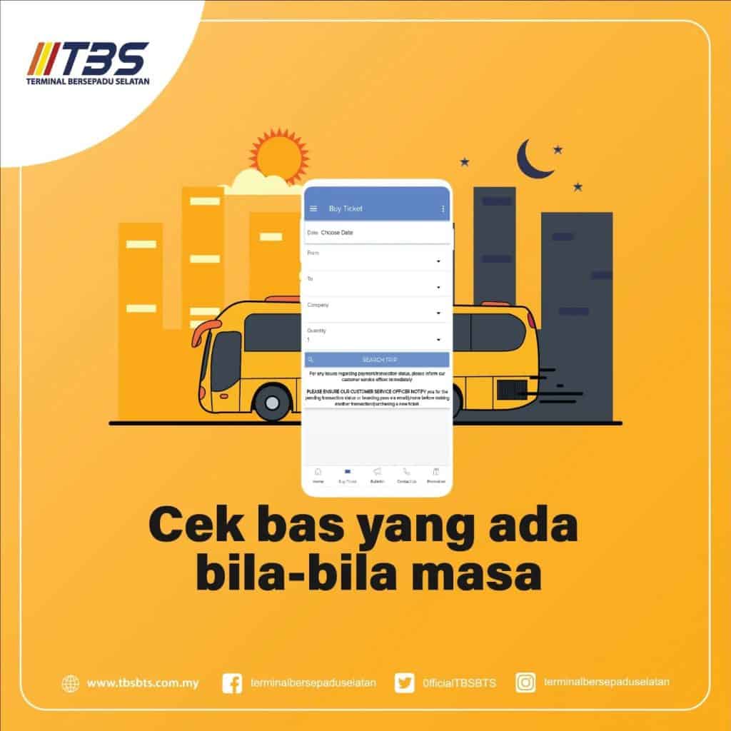 TBS Online: Cara Beli Tiket Bas Online TBS