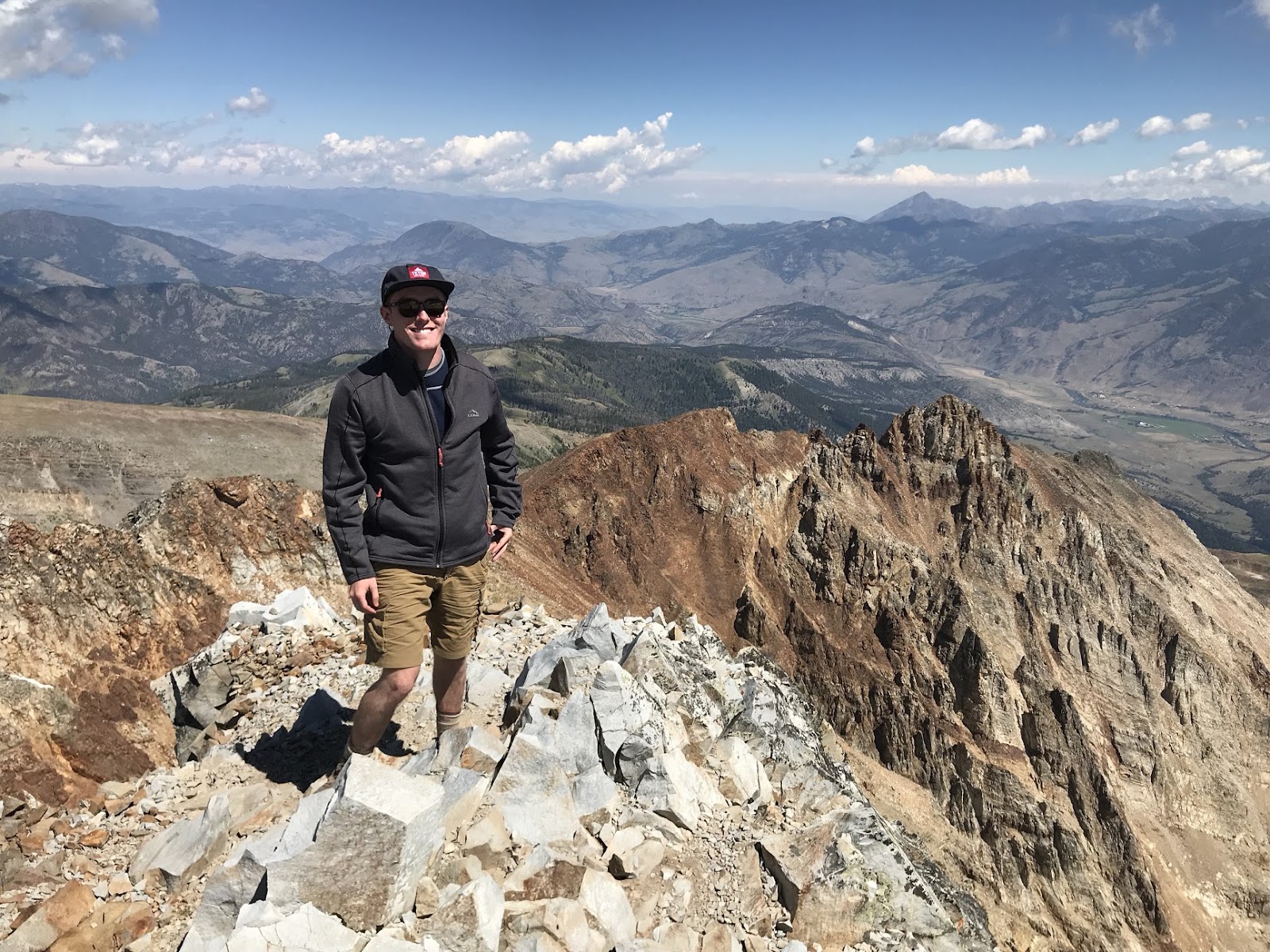 a man hiking on mountains