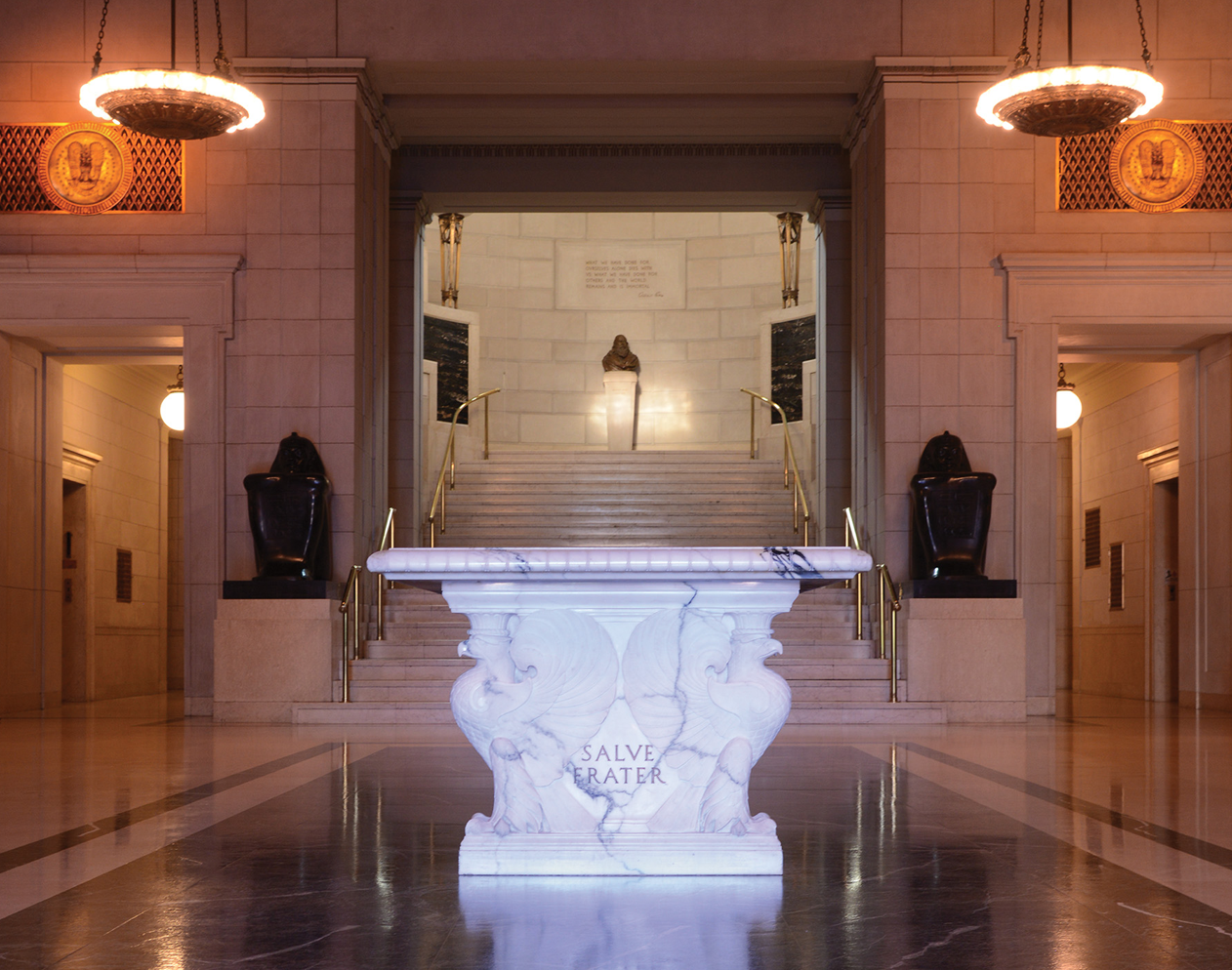 An image of the entrance of the House of the Temple in Washington, DC