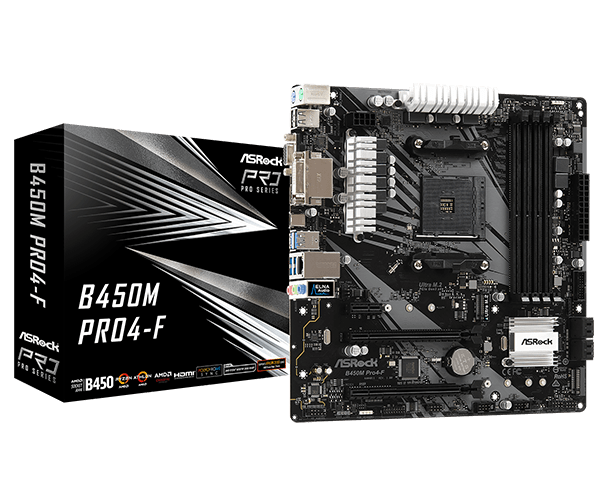 ASRock > B450M Pro4-F