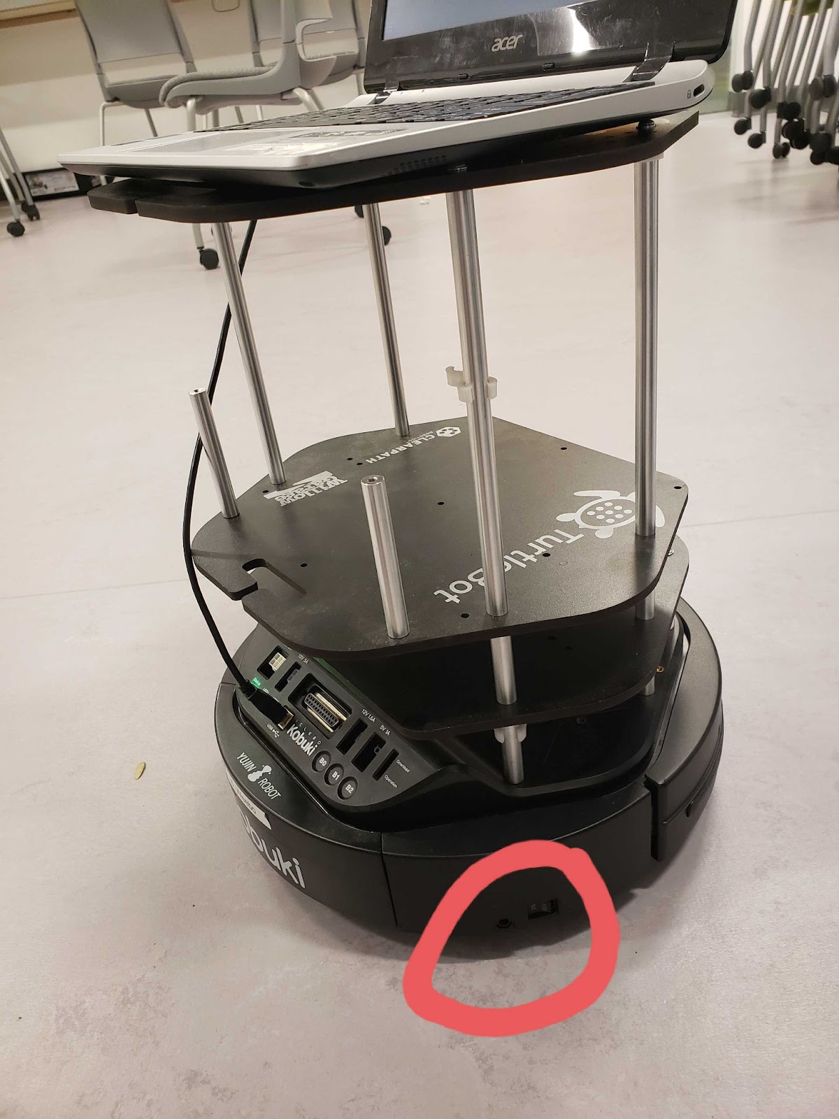 Turtlebot On/Off Switch