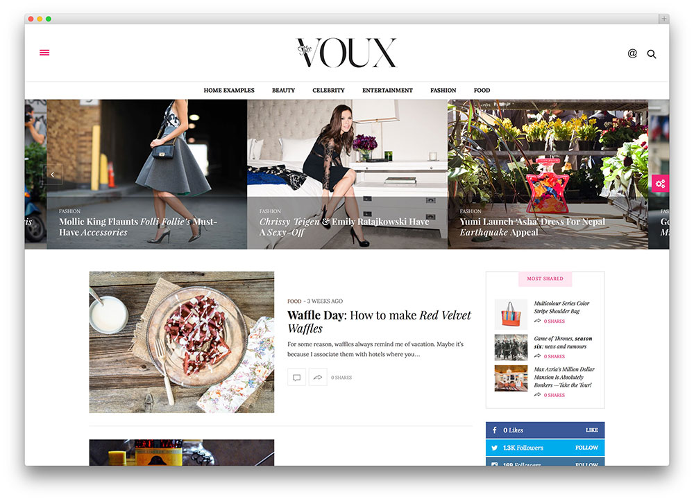 the voux - tema de blogs de moda