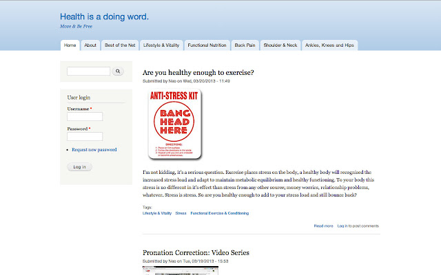 Health is a Doing Word screenshot