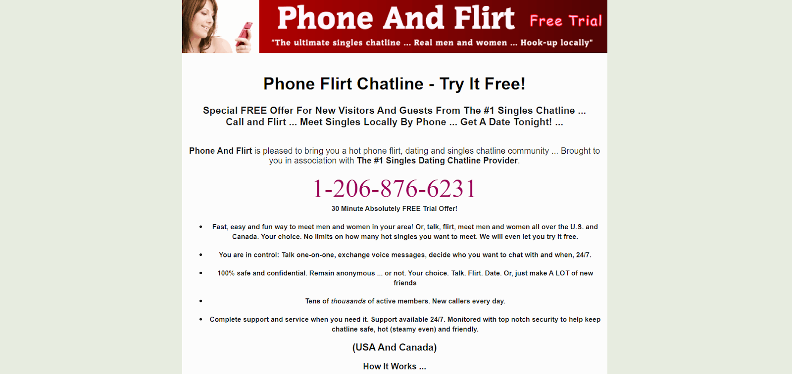 Chat Lines With Free Trials