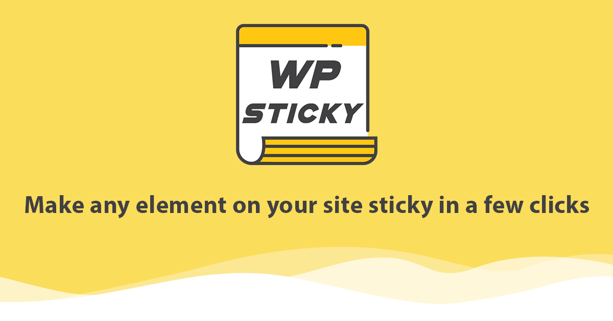 WP Sticky - Make a sticky menu, header or any other WordPress element