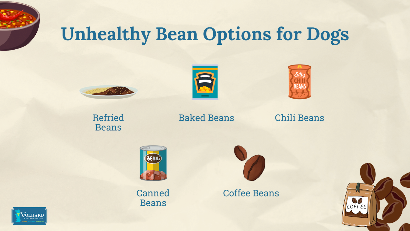 Unhealthy bean options for dogs