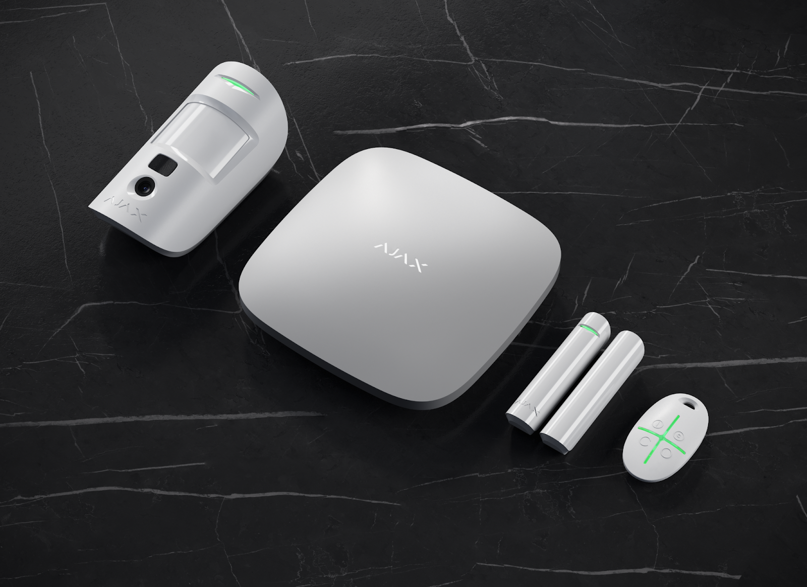 Ajax is a smart wireless alarm that protects from burglary, fire, and flood