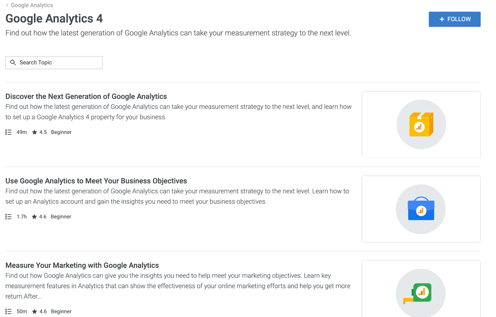 Screenshot of Google Analytics 4 - Google