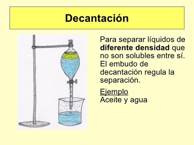 8.- Métodos de separación de mezclas