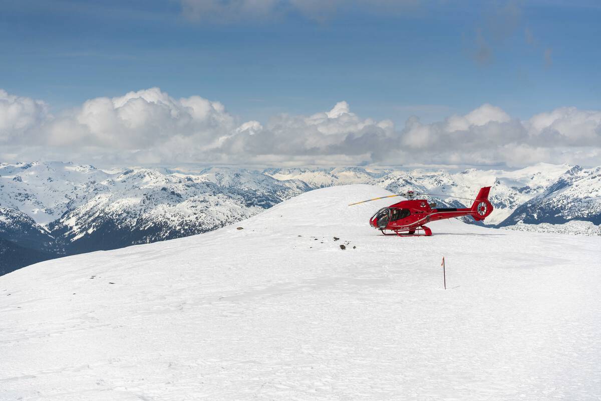 helicopter tour in Whistler