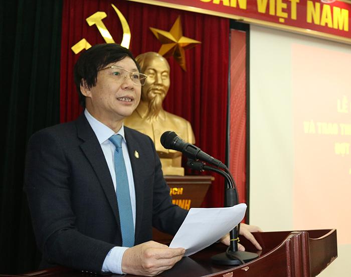 Đồng chí Hồ Quang Lợi- Phó Chủ tịch Thường trực HNBVN phát biểu tại buổi Lễ.